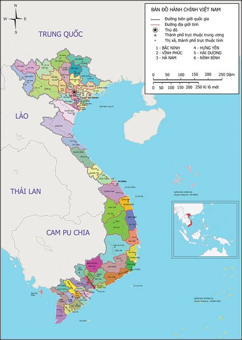 Map of Vietnam